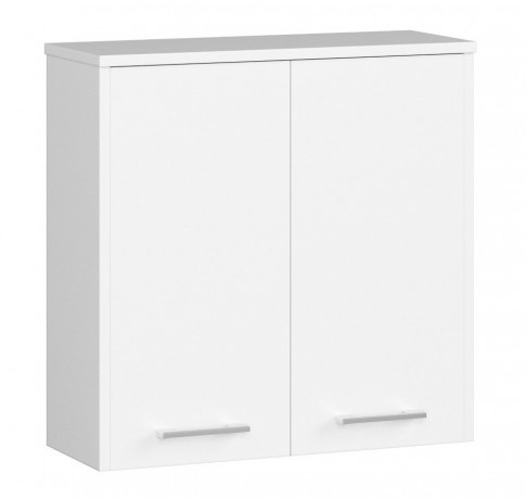 Opinie o Biała wisząca szafka łazienkowa z półkami Zofix 3X