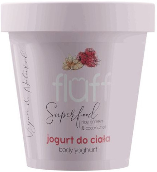 Fluff Jogurt do ciała maliny z migdałami 180ml