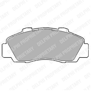 DELPHI Zestaw klocków hamulcowych, hamulce tarczowe LP872