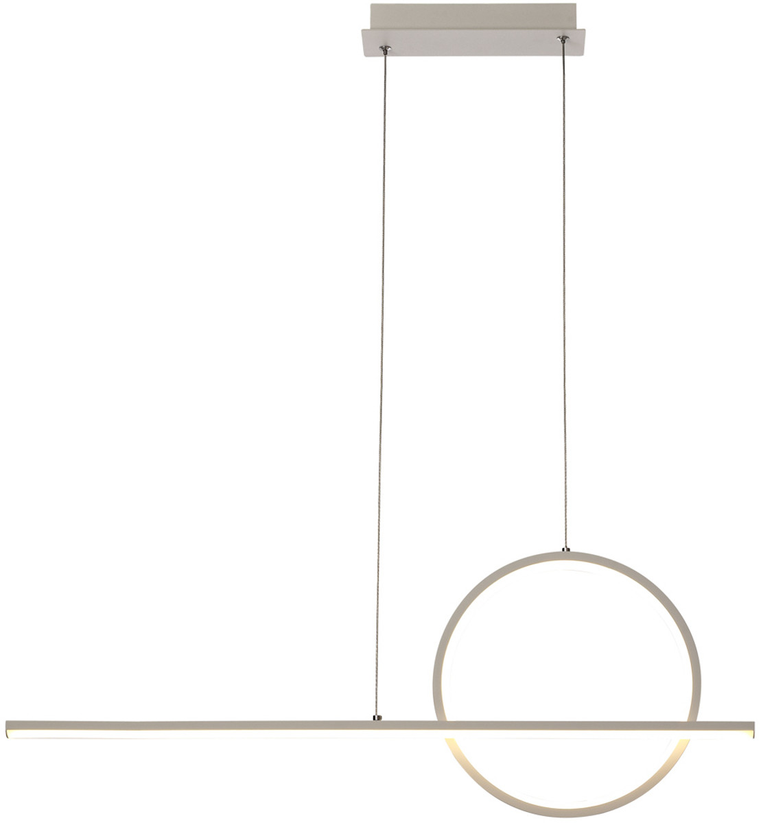 Mantra Lampa wisząca LED Kitesurf, 2-punktowa, biała