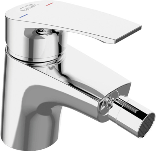 Laveo Deza Jednouchwytowa bateria bidetowa stojąca z korkiem chrom BAD032D