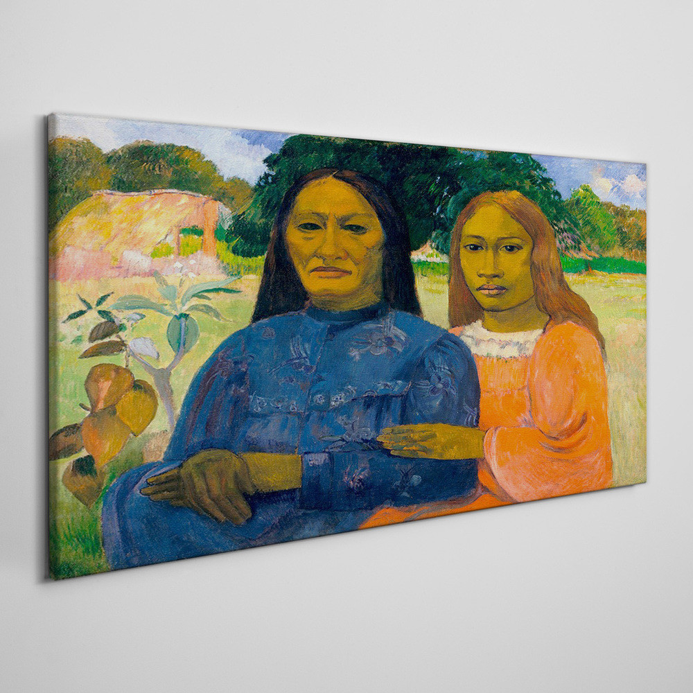 PL Coloray Obraz na Płótnie Dwie kobiety Paul Gauguin 120x60cm