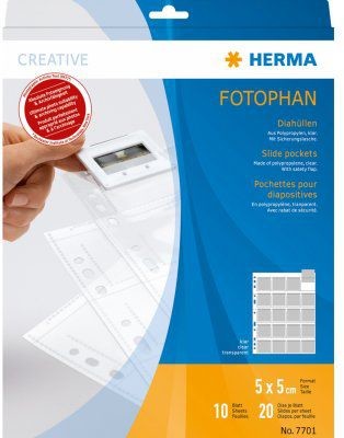 Herma Diahüllen für Kleinbild-Dias 10 Hüllen klar - 7701