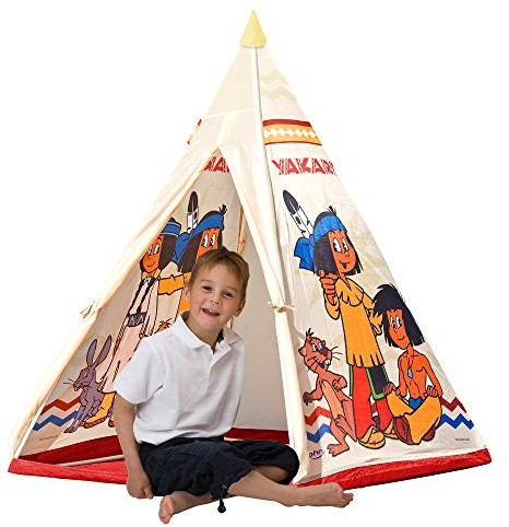John JOHN 78607  Yakari Tipi namiot  Indianie namiot, wigwam, namiot do gry, namiot, do zabawy dla dzieci z nadrukiem motyw dla dzieci