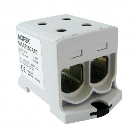 Geberit MOREK szynowa 25-150mm2 szara 4otwor AL/CU 1000V TH35 1P MAA2150A10 Morek 4191 MAA2150A10