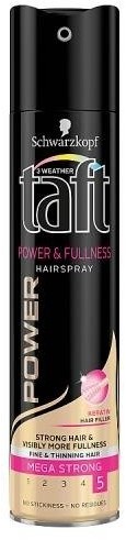 Schwarzkopf Power & Fullness Hairspray lakier do włosów w sprayu Mega Strong 250ml