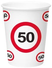 FOL Kubeczki Znak zakazu 50tka 350 ml 8 szt F62750