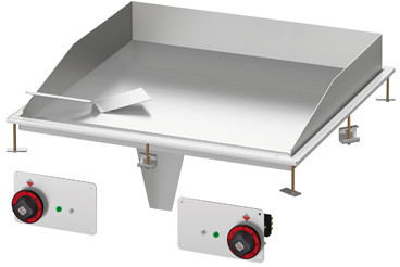 RM Gastro FTLD 88 ETS Płyta grillowa elektryczna gładka chromowana | FTLD-88-ETS