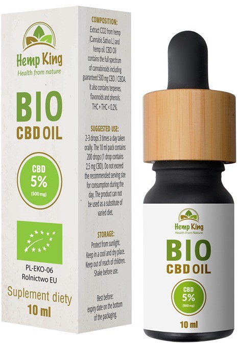 HempKing HempKing Olej CBD Bio 5% 10ml