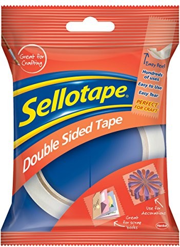Sellotape 1447052 podwójne dwustronne taśmy klejącej, 25 MM X 33 m 1447052