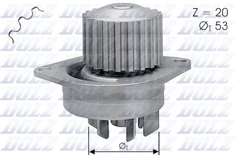Dolz INDUSTRIAS Pompa wodna INDUSTRIAS C111