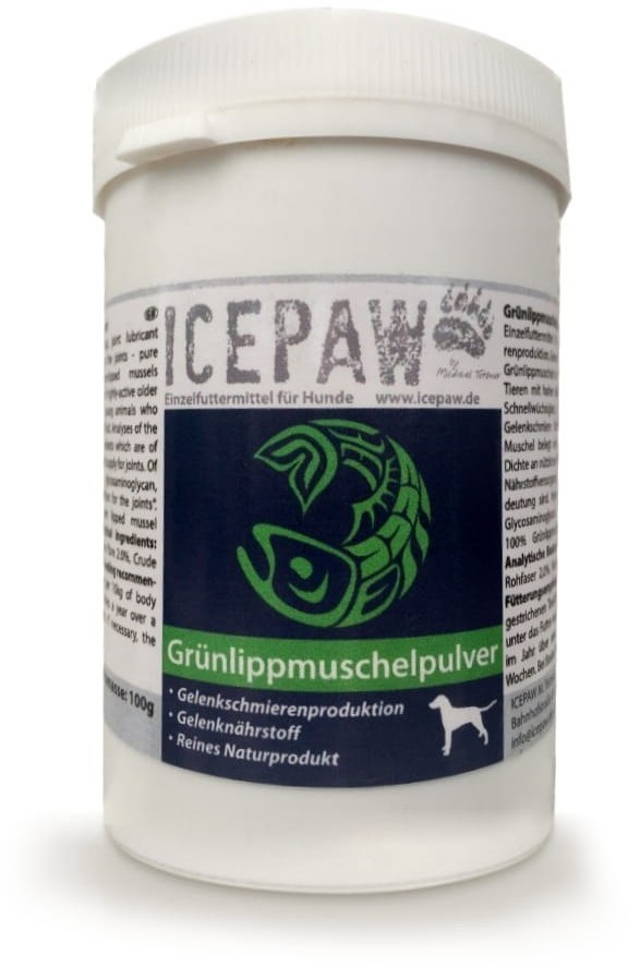 ICEPAW omułek zielonowargowy dla psów 100 g - wspomagający leczenie schorzeń i chorób stawów