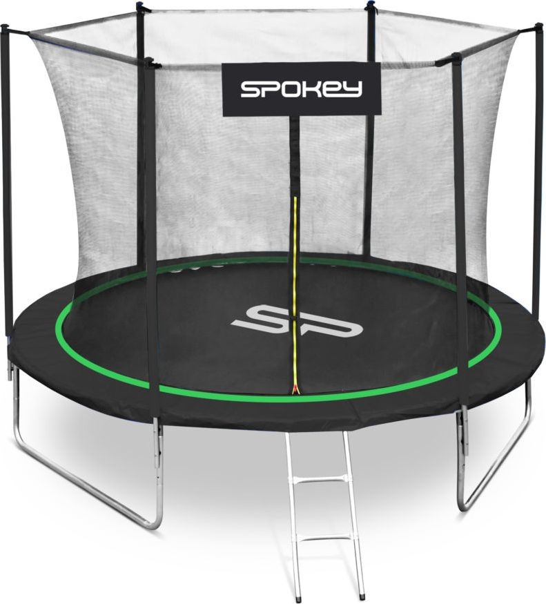 Spokey Trampolina Jumper 8FT średnica 244 cm zielona 927882