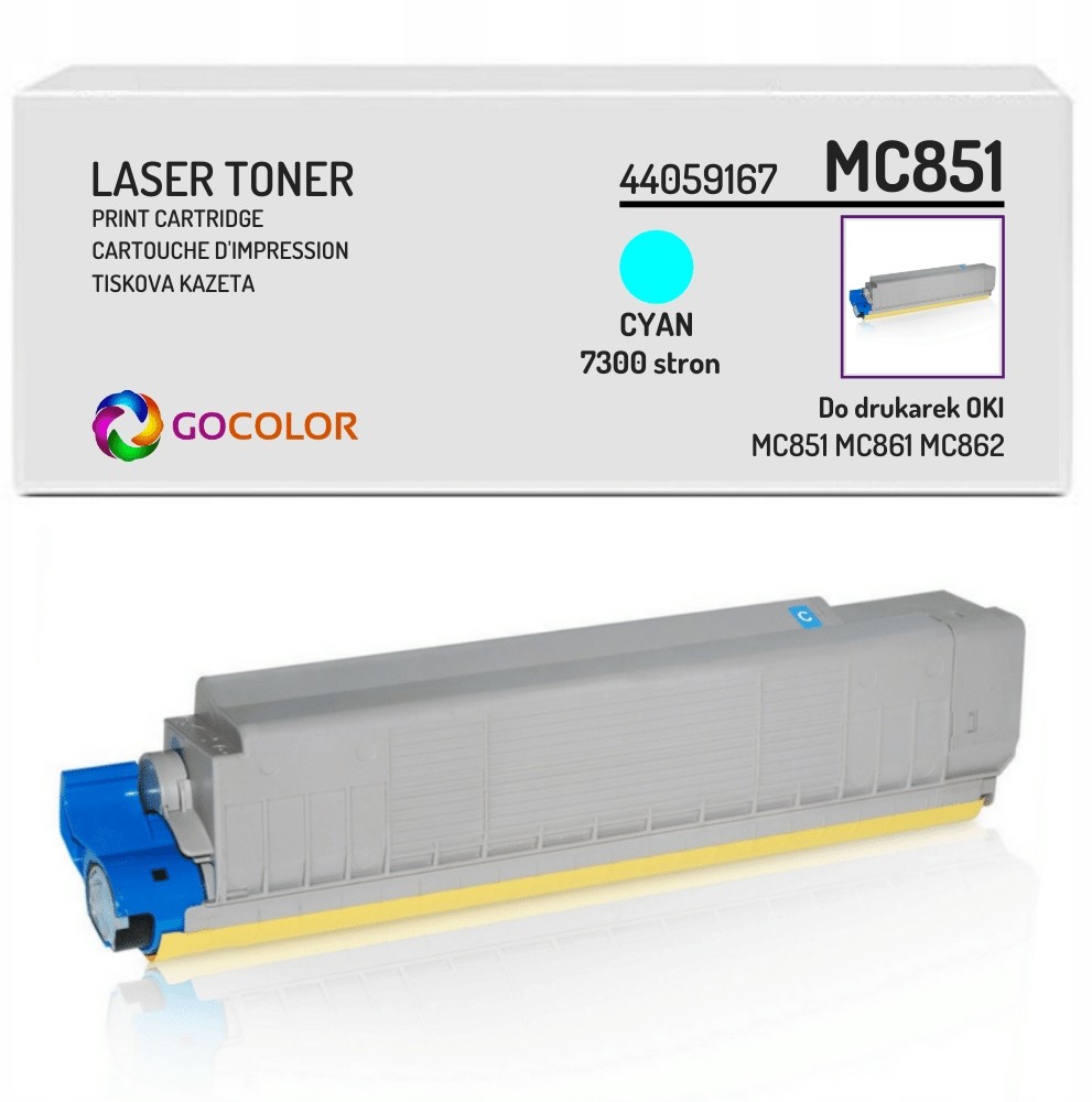 Toner do Oki MC862dn 44059167 Cyan zamiennik