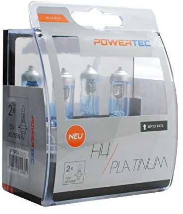 M-Tech Tech ptzpt4 Duo źródeł światła Power Tech Platinum + 130% H4 12 V 60/55 W PTZPT4-DUO