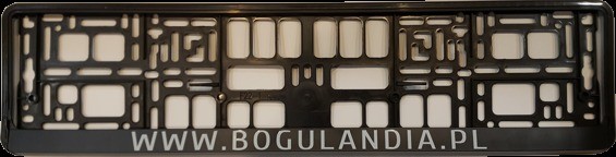 Bogulandia Ramka na tablice rejestracyjną www.bogulandia.pl 5125-uniw