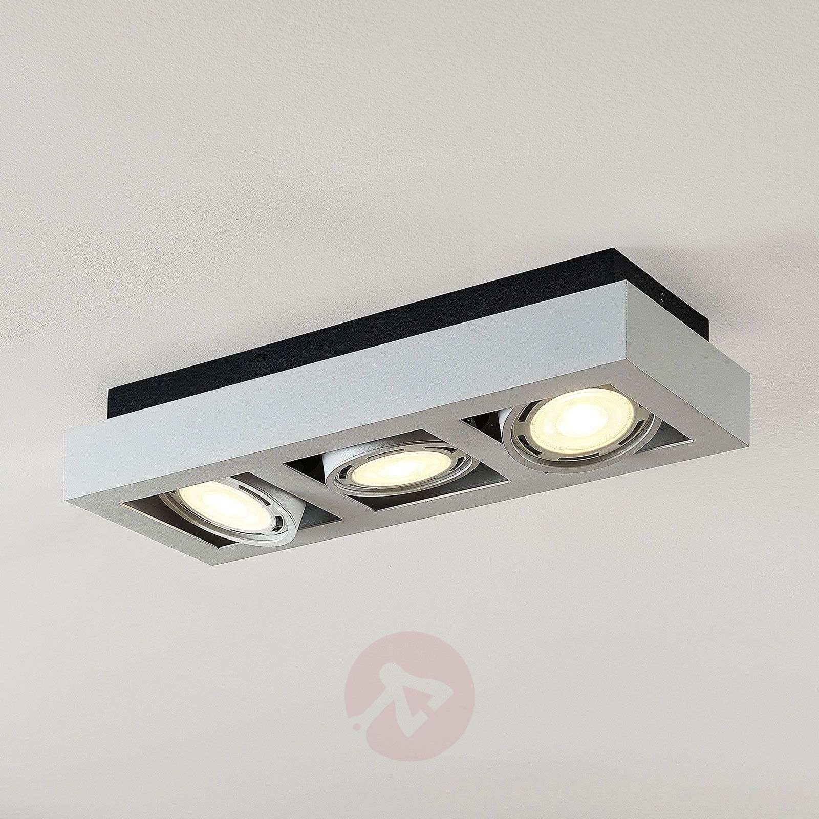 ARCCHIO Spot sufitowy LED Ronka, GU10, 3-pkt., biały