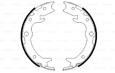 BOSCH Zesatw szczęk hamulcowych, hamulec postojowy 0 986 487 686