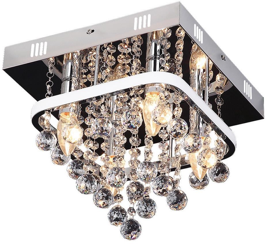 Rabalux 2238 - Plafon kryształowy PALLAS LED/23W/230V + 4xE14/40W