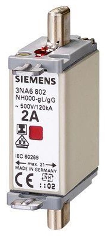 Siemens Lv hrc fuse link 500v s.000 25a iso ci 3na6810 3NA6810