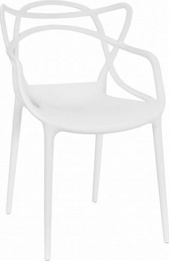 Mufart Zestaw 4 białych krzeseł o salonu gabinetu restauracji kuchni i jadalni SALA model_3380_4-KATO-SALY31