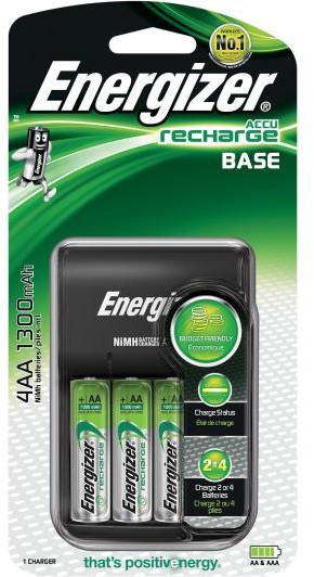 Energizer Base + 4 akumulatory AA 1300 mAh (E300701500)