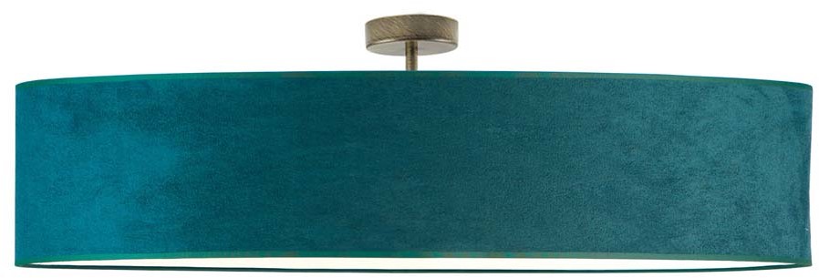 LYSNE Stylowa lampa sufitowa GRENADA VELUR fi 100 cm kolor zieleń butelkowa 14578V/2 kolor zieleń butelkowa