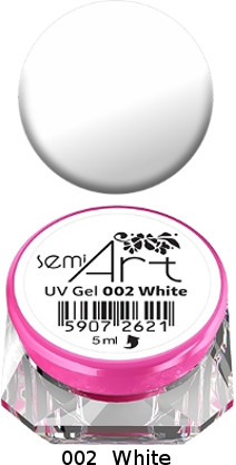 Semilac Nesperta Semi Art UV Gel 002 White - żel do zdobień 59072621