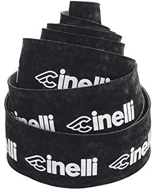 Cinelli logo, z aksamitu, czarny/biały NMLOGN