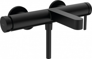 Hansgrohe 76420670 Finoris Jednouchwytowa bateria wannowa do montażu natynkowego czarny matowy