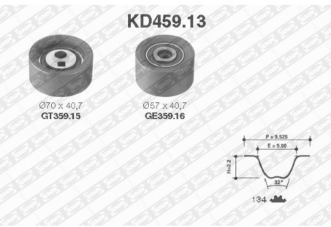 SNR Zestaw paska rozrządu KD459.13