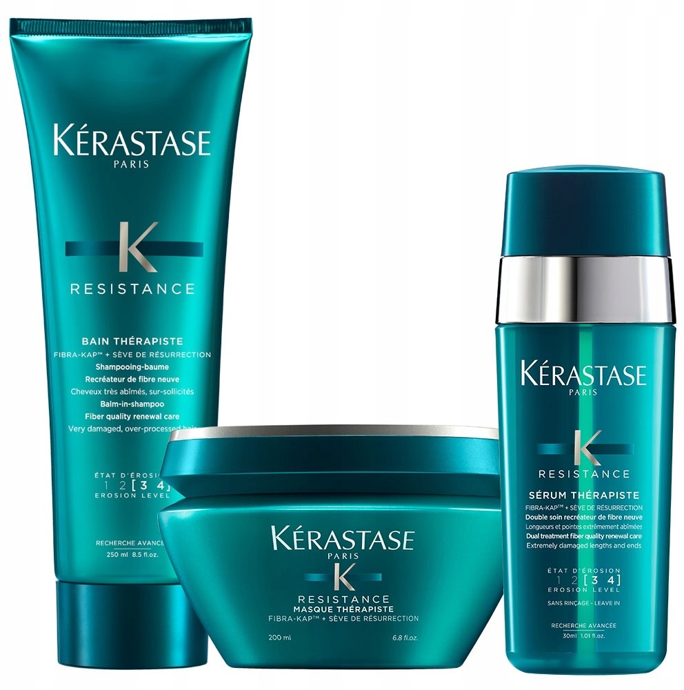 Kerastase Therapiste Kąpiel Maska Serum Odbudowa