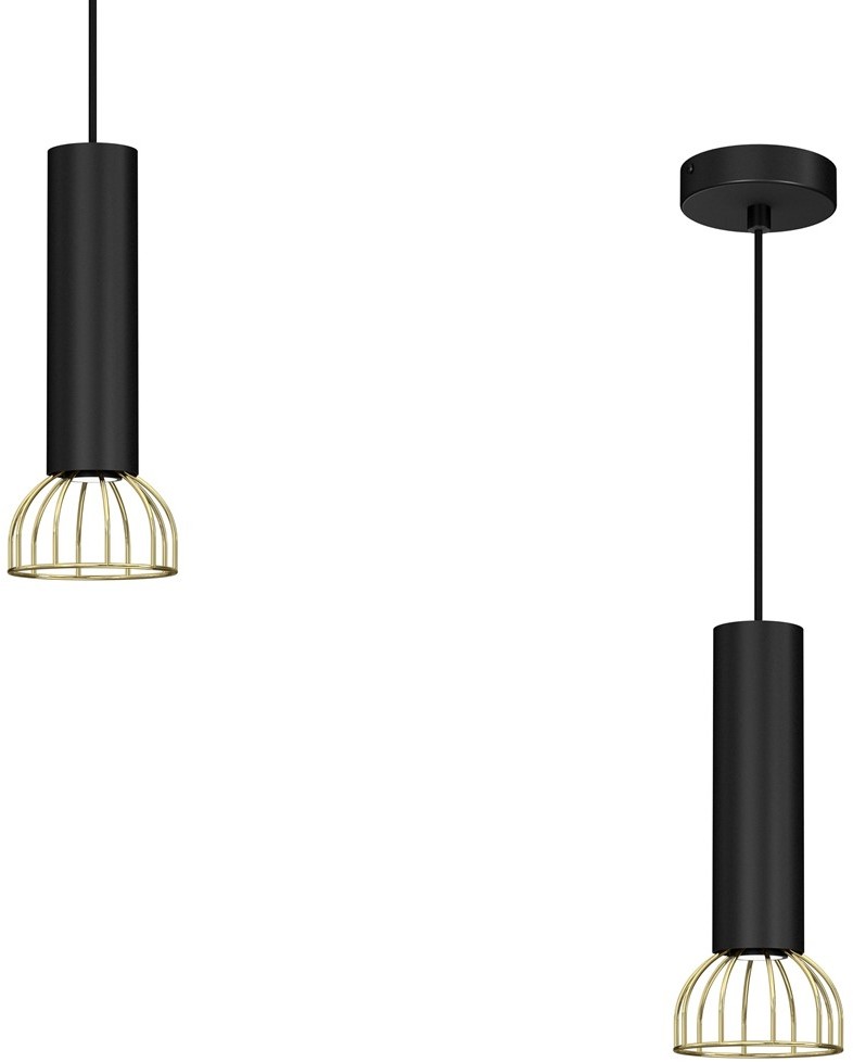 Milagro Lampa wisząca DANTE Black/Gold 1xGU10 MLP7248