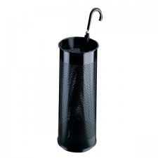 Stojak na parasole metalowy okrągły o pojemności 28,5 l czarny 3350 01 DU258-2