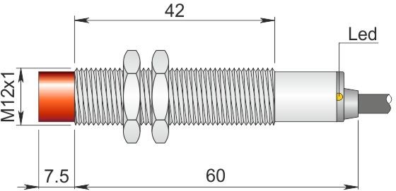 ORNO indukcyjny 12 mm SI12-CE4 NPN NO+NC I12000093