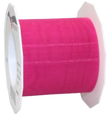 Pattberg Prezent 72 MM 25 m Sheer  taśma organza, Pink 6017525-616