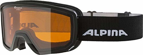 Alpina Scarabeo Small okulary narciarskie DH (kolor: 131 Czarny, szybka: DOUBLEFLEX Hicon) A7262