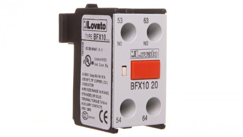 Lovato Styk pomocniczy 2Z montaż czołowy BFX1020 BFX1020
