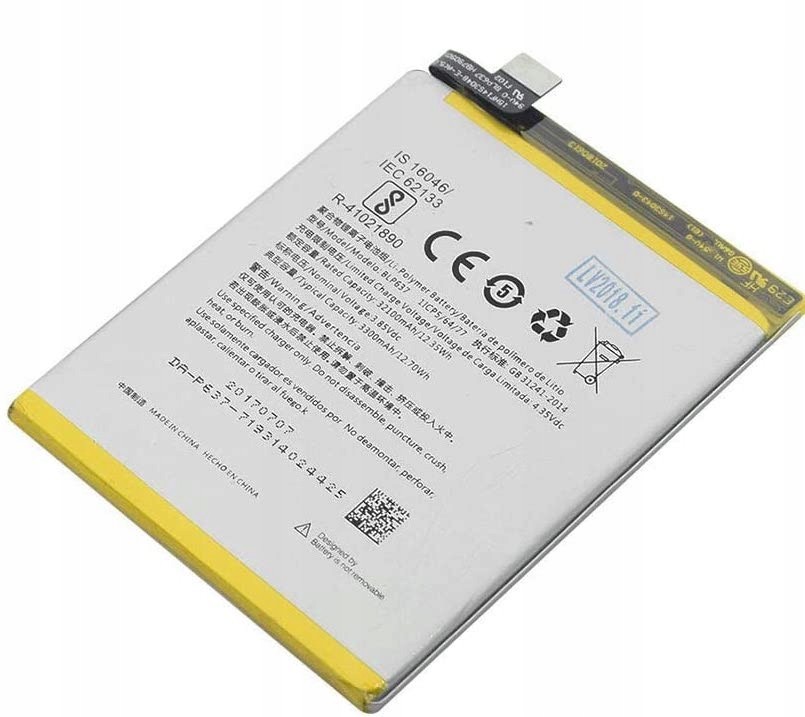 Bateria Oneplus BLP657 Oneplus 6 3,85V 3300MA