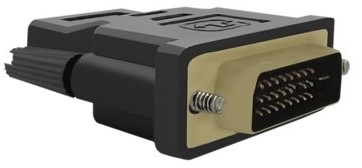 Qoltec Przejściówka HDMI AF / DVI (24+1) M 50514