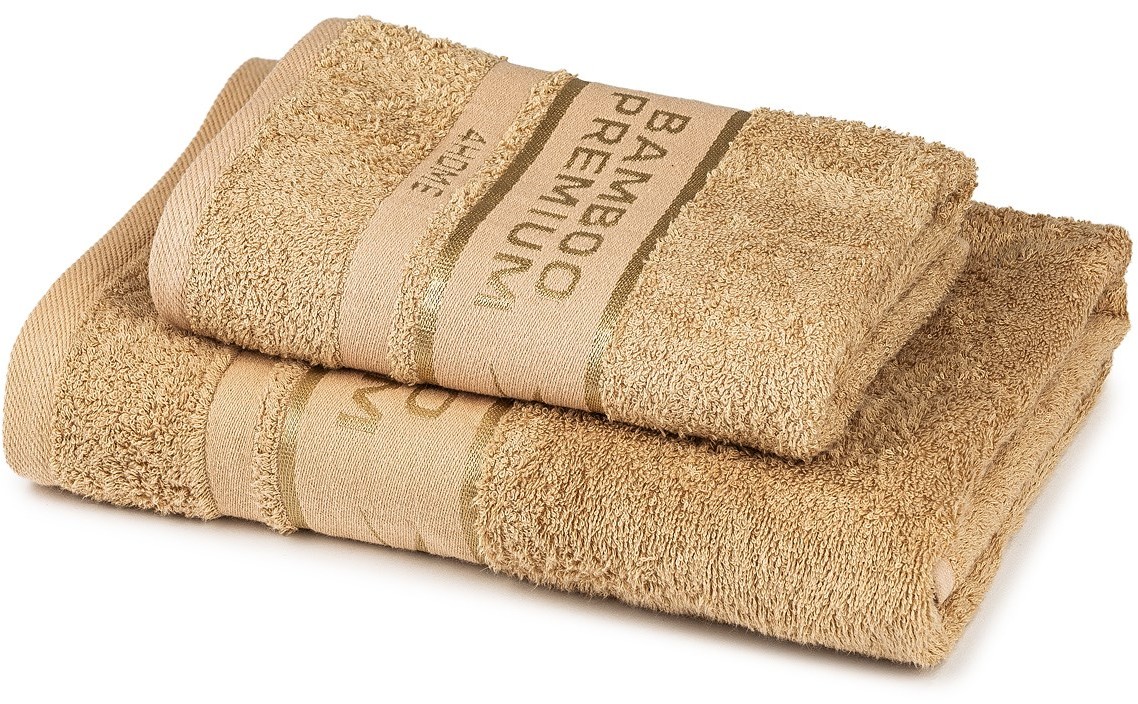 4Home Komplet Bamboo Premium ręczników beżowy