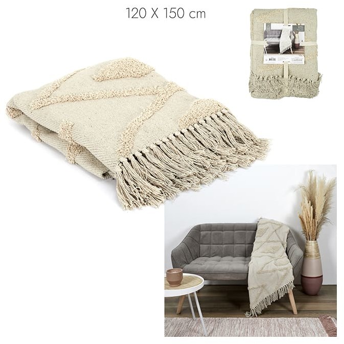 Ethnical Life Pled w kolorze szarobrązowym - 150 x 120 cm