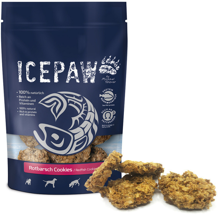 ICEPAW Rotbarsch Cookies - ciasteczka z karmazyna 100g