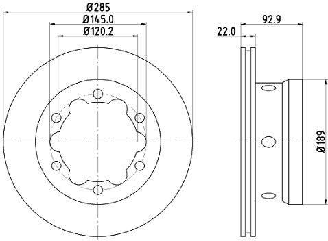 HELLA PAGID Tarcza hamulcowa PAGID 8DD355105-811