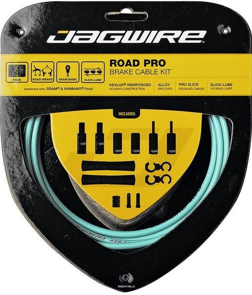 Jagwire Road Pro Brake Cable Kit, bianchi celeste 2021 Linki i osłonki hamulcowe 18017179