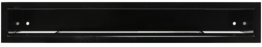 Kratka kominkowa LUFT 60 x 6 cm czarny