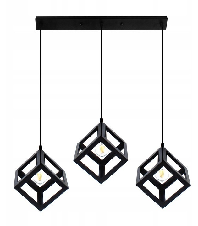 Decorativi Lampa Loftowa na listwie Kostka 3xE27 do salonu ciekawa 504 Decorativi 504