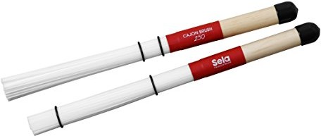 Sela SE 036 Cajon Brush 250 do cajonów, perkusyjnych instrumentów i perkusji, akcesoria Cajon, pałeczki perkusyjne z włókien nylonowych SE 036