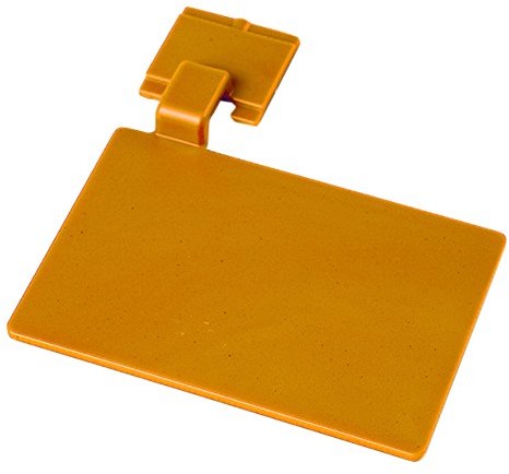 Maya Professional Tools Maya Professional Tools 80002-7 tabliczka do szyny ściennej, FBK/Higiena żywności, 110 mm x 75 mm, pomarańczowa 80002-7