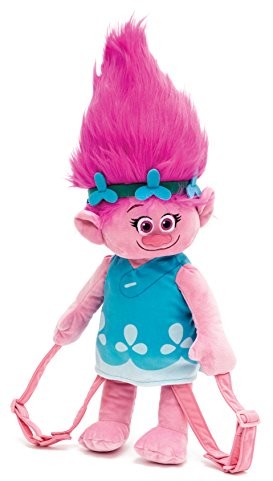 Trolls Plecak trolls 67696  Poppy 3d o plusz z regulowanym paskiem do noszenia, 23 x 12 x 54 cm